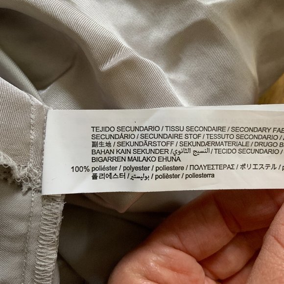 Zara Dove Gray Satin Bodysuit Strappy Sexy Wrap V-Neck Dressy Blouse Size XS - Picture 14 of 14